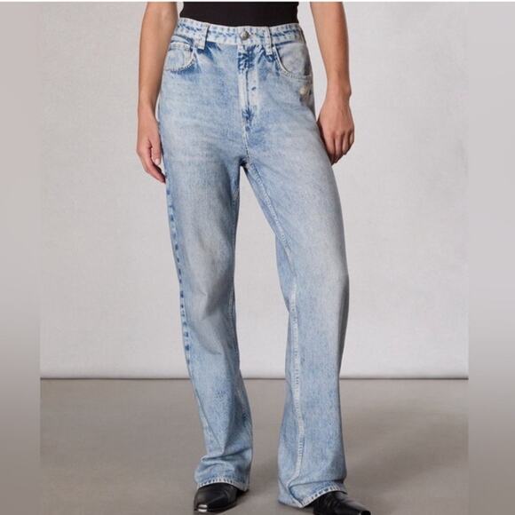 Rag & Bone Denim - NWT Rag & Bone Riverly Miramar Shea Relaxed Straight Full length